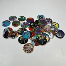 Lot of 40 Mutilator Pogs Vintage 90s Skulls Stealth Shark Fred Dino