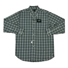 Brooks Brothers Country Club Long Sleeve Button-Down Check Shirt - Green, White