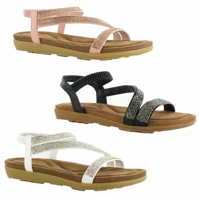 strappy footbed sandals