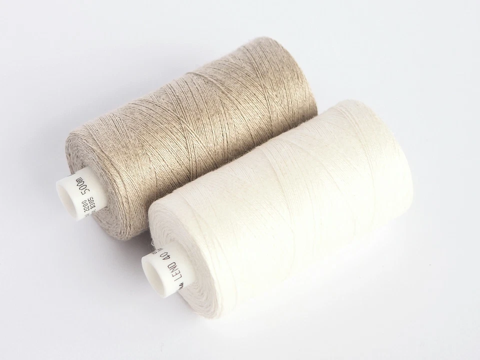 Natural UnwaxedFine Linen Thread 38 tex x 2 / 547yd 500m 2PLY Spool 100% linen - Image 4 of 4