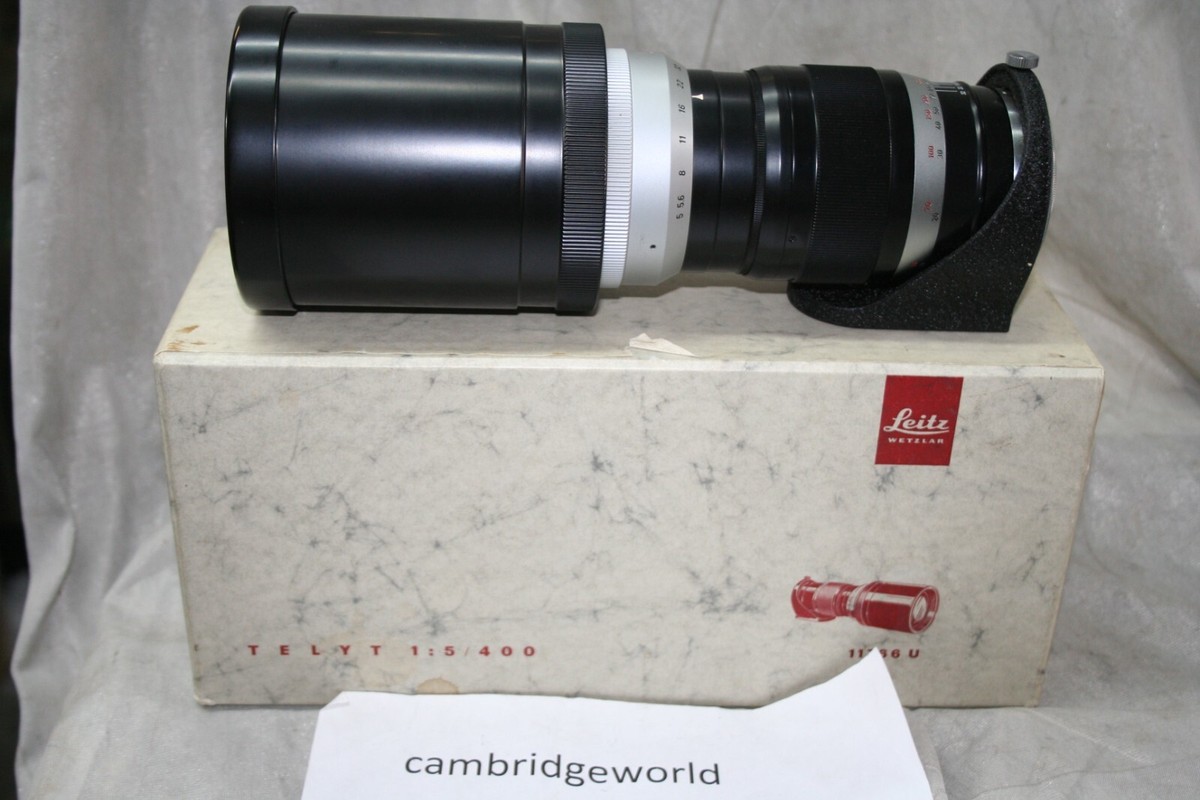 Leica 400mm F5.0 Telyt 11766 U LEITZ WETZLAR TELEPHOTO in the