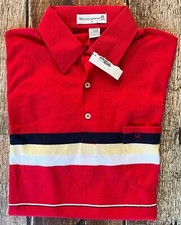 VINTAGE PENGUIN MUNSINGWEAR SHORT SLEEVE POLO SHIRT RED MENS MEDIUM NEW WITH TAG