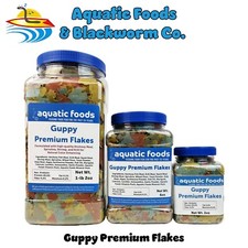 Guppy Flakes, Smaller Premium Guppy Flakes - AFI Guppy JAR