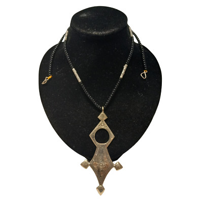 Authentic Tuareg Berber Cross Pendant - Handmade Tribal Necklace