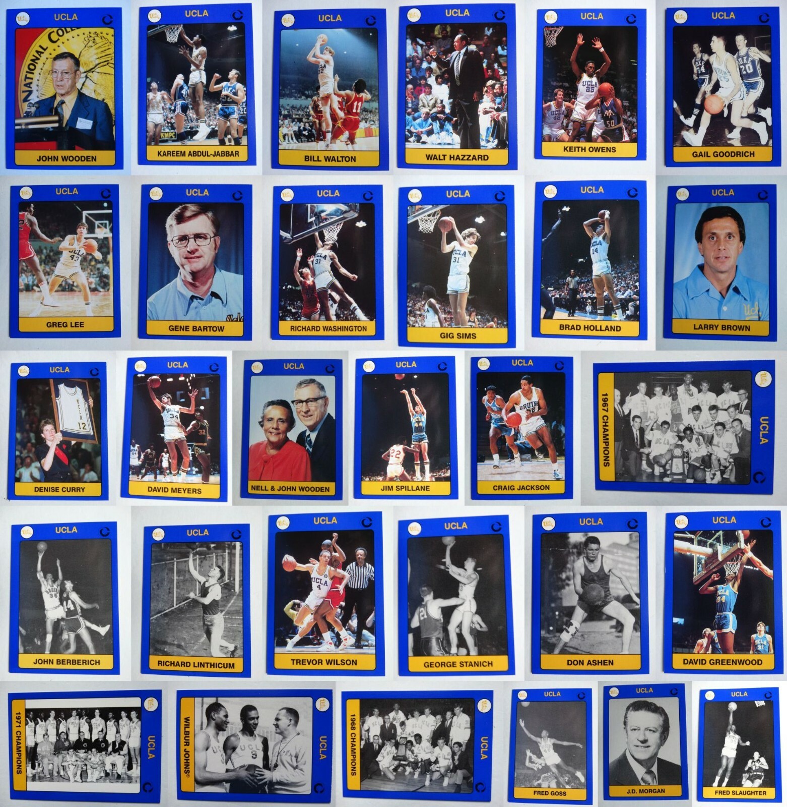 1991 Collegiate Collection UCLA Bruins Basketball Complete Your Set You U Pick