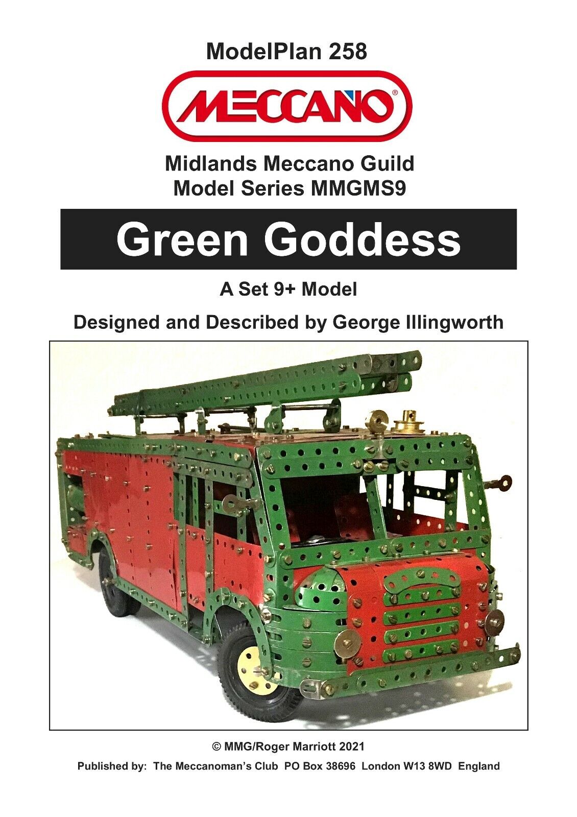 Meccano Model Plan - Green Goddess