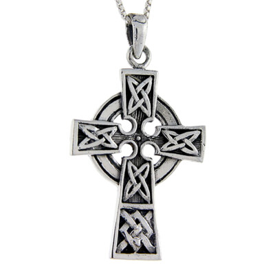 925 Sterling Silver Celtic Cross pendant charm for Men or Women with ...