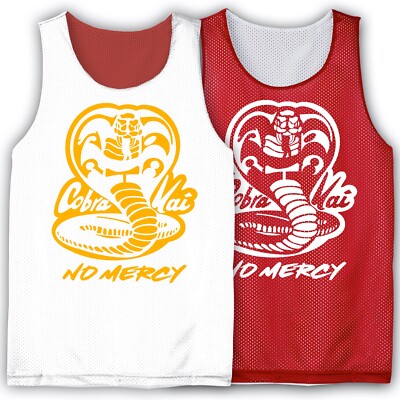 Cobra Kai Karate Kid Posi Charge Mesh Reversible Tank Top 2 Colors One Low Price
