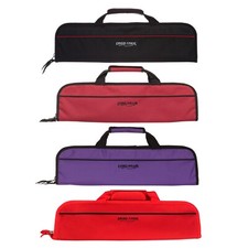 Ergo Chef 5 Pocket Chef Knife Bags Black, Bright Red and Purple