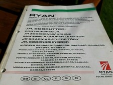 Ryan sodcutter operators, parts and service manual.