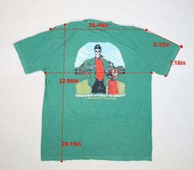 Grateful Golf Dressed Myself Green Tiger Skeleton Graphic T-Shirt Green Men  XL | eBay