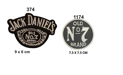 Jack Daniels Whiskey Old N7 Brand Iron On Sew On Embroidered Jacket Jeans  patch UK