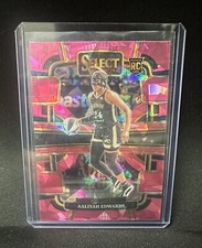 2024 Panini Select WNBA - Concourse Pink Ice Prizm #36 Aaliyah Edwards (RC)