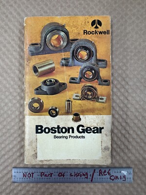 Vintage Rockwell Boston Gear Bearings Products Catalog  BP75