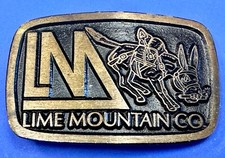 Lime Mountain Co Contractor From San Luis California Belt Buckle By Dynabuckle