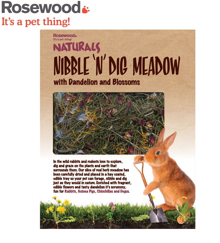 ROSEWOOD NIBBLE 'N' DIG  SMALL ANIMAL GUINEA PIG RABBIT BOREDOM BREAKER TREAT