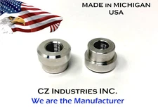 1/8 NPT ALUMINUM FEMALE WELD ON / WELD IN FLANGE FITTING BUNG, 1/8"-27 QTY:2