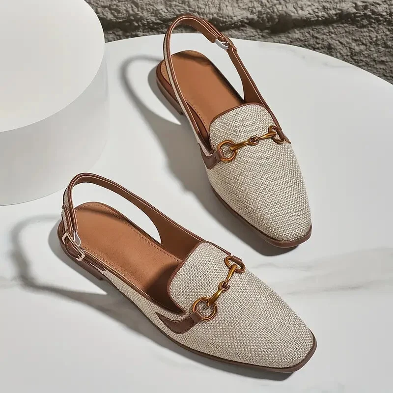 Women Metal Buckle Flat Sandals Stylish Shoes Lightweight Top
Opens in a new window or tab