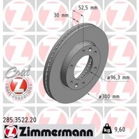 Zimmermann 2X Bremsscheibe Vorne Ø300 Mm InnenbelüFtet FüR Hyundai H-1 Travel