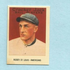 1993 Cracker Jack Baseball 1915 Mini Reprint Branch Rickey #12 of 24 St Louis