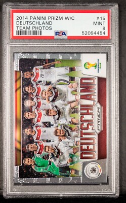 2014 Panini Prizm World Cup Deutschland Team Photos #15 PSA 9 