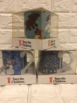 Vintage Lot Of 3 Save the Children By Centrum Coffee Mug Cups  New Old Stock