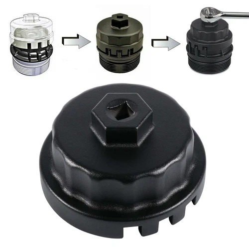 14 Flutes Oil Filter Wrench Socket Cap Housing Remover For Toyota Lexus 6 8 Cyl