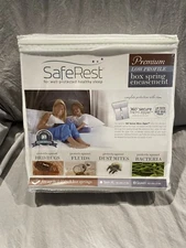 SafeRest Box Spring Encasement Queen Low Profile Premium Secure Micro Zipper
