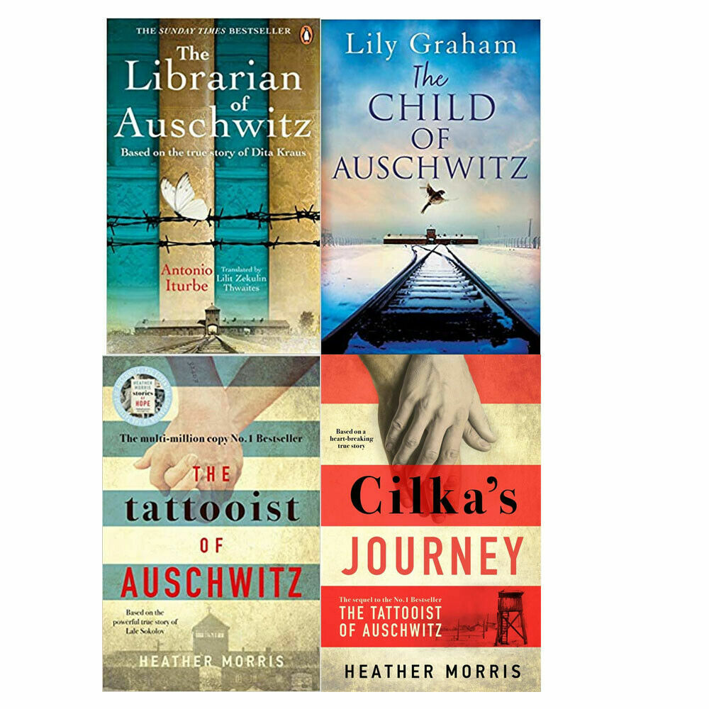 Child of Auschwitz,Librarian of Auschwitz,Tattooist 4 Books Collection Set NEW