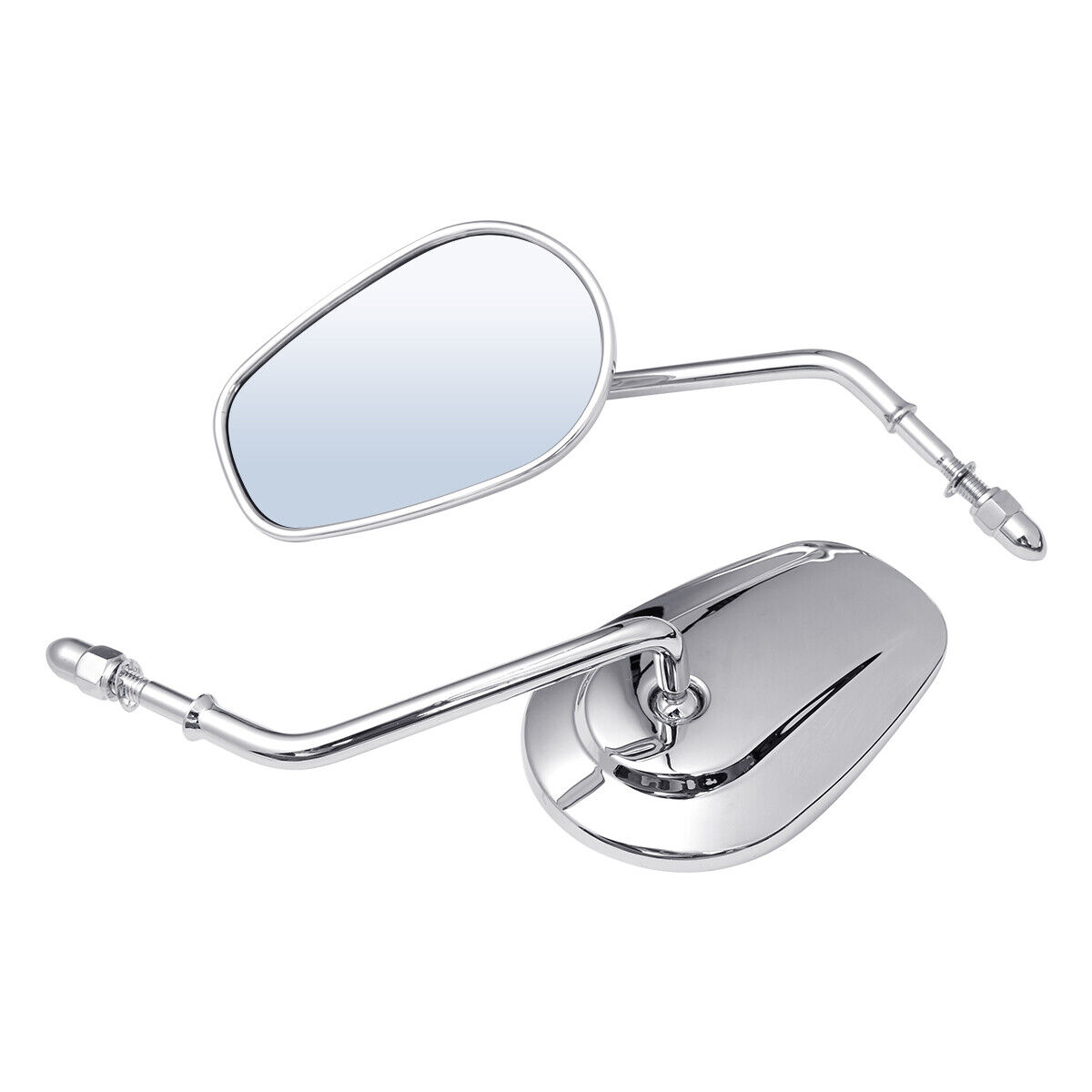 Mirror ハーレーダビッドソンエレクトラグライドクラシックHG用オートバイリアビューミラークロム Motorcycle Rear View  Mirrors 比較的美品 カー用品・バイク用品