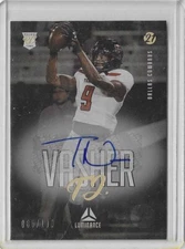 2021 Panini Luminance Football TJ Vasher Rookie Auto 65/100 #162 RC