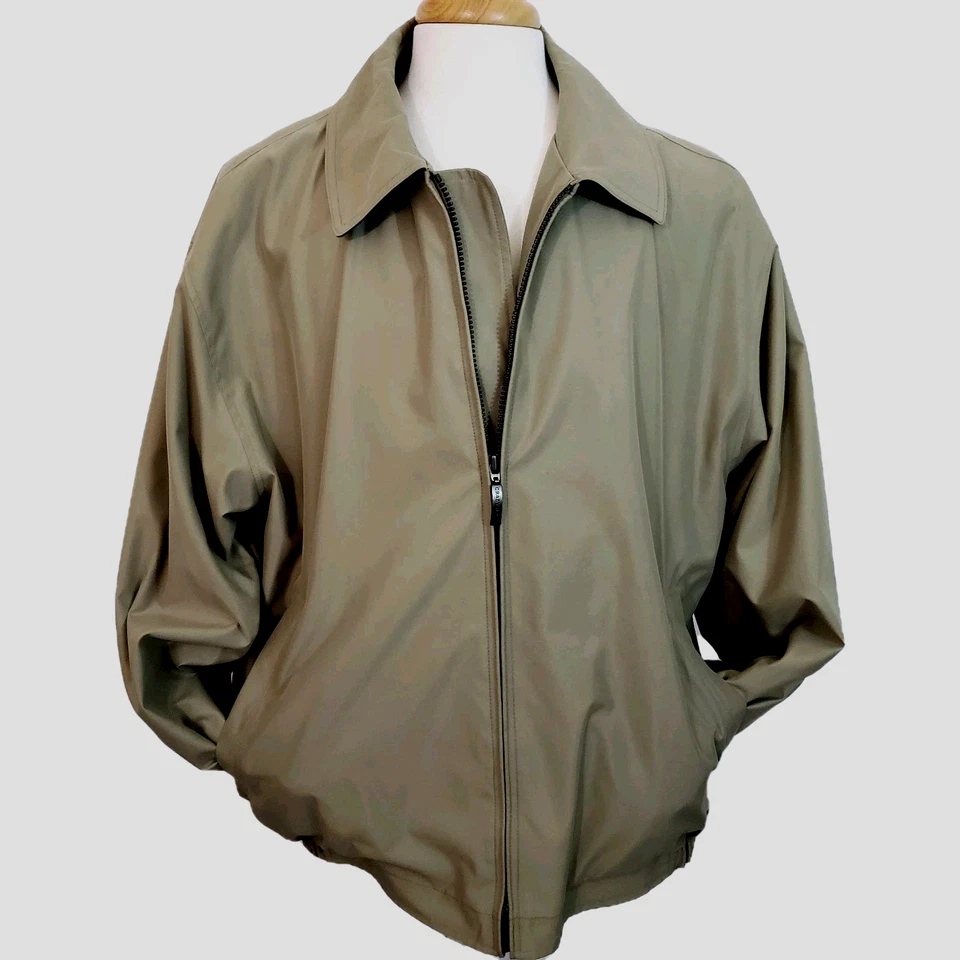 Chaqueta Crazy Horse A Claiborne Company Cremallera Frontal Bronceado Grandpa Core Talla XL Foto 3 de 4