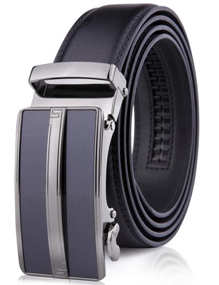 Fashion Genuine Leather Mens Automatic Ratchet Buckle Waist Strap Belts NEW!