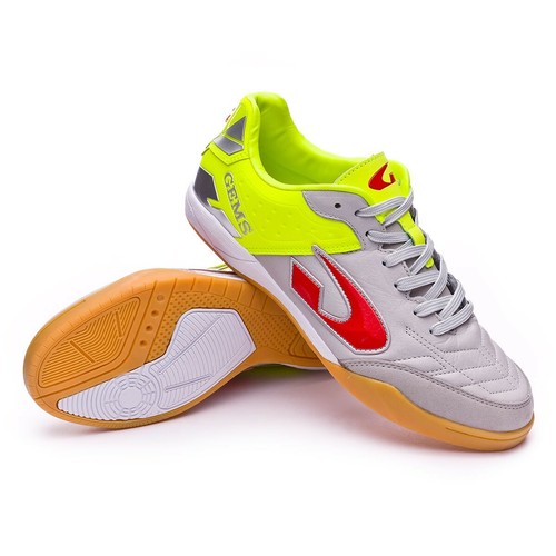 Scarpe da Calcetto Uomo - Gems Viper FX Indoor - Col. Grigio/Giallo Fluo |  eBay