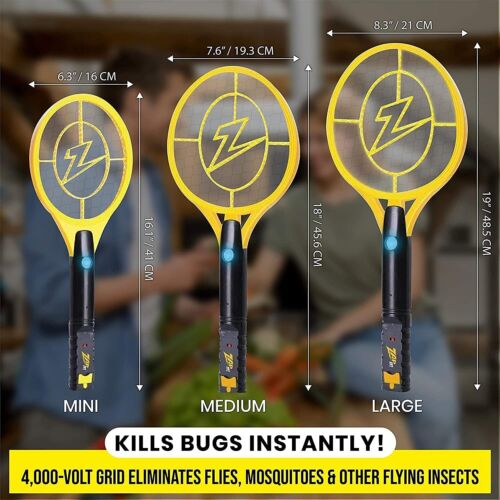 Zap It Mini Bug Zapper - Rechargeable Mosquito, Fly Killer and Bug Zapper Racket - Picture 4 of 5