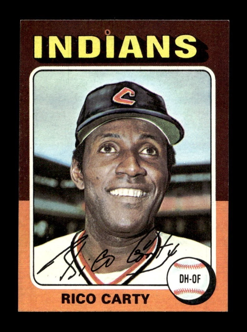 1975 Topps MINI #655 Rico Carty Indians NEAR MINT *5u