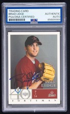 Brad Lidge Signed 2003 Upper Deck 40-Man Card #377 (PSA) Houston Astros Auto