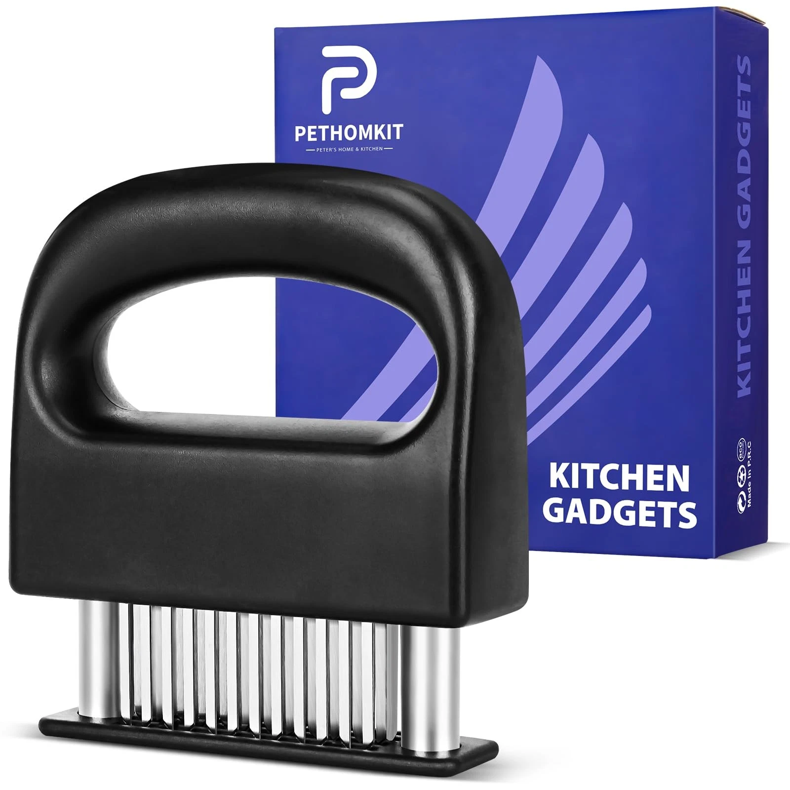 Meat Tenderizer Tool, 48 Stainless Steel Ultra Sharp Needle Blades Meat Tende...