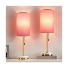Luvkczc Minimalist Table Lamp Set of 2, Nightstand Lamp for Bedroom... Fast Ship