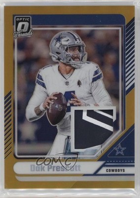 2024 Panini Donruss Optic Threads Gold Prizm 3/10 Dak Prescott #DTB-DPT 4hj