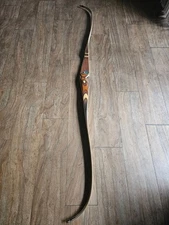 VINTAGE BEN PEARSON PINTO RECURVE BOW WOOD INLAY  972, 5'6", E-1543 45# 28” RARE