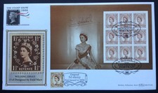 Benham 1998 Definitive Portrait Booklet Pane 1 + Original 5d on First Day Cover