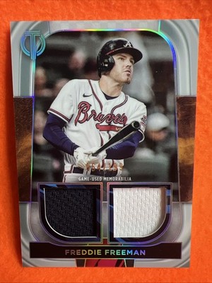  FREDDY FREEMAN 2022 TOPPS TRIBUTE DUAL RELIC /199 DR-FF  BRAVES DODGERS 