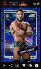 Johnny Gargano - Blue Moon Iconic - Topps Slam WWE Cosmic Chrome