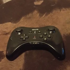 Nintendo Wii U Pro Controller Black Wireless Ergonomic for Wii U Console OEM