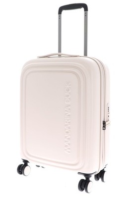 MANDARINA DUCK Logoduck + Expandable Cabin Trolley Trolley White Mocha Neu