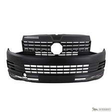 Stoßfänger vorne für VW Transporter VI T6 ab 04/2015 schwarz + Kühlergrill
