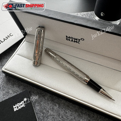 Montblanc Great Characters Muhammad Ali Silver Rollerball Pen Premium Gift Set