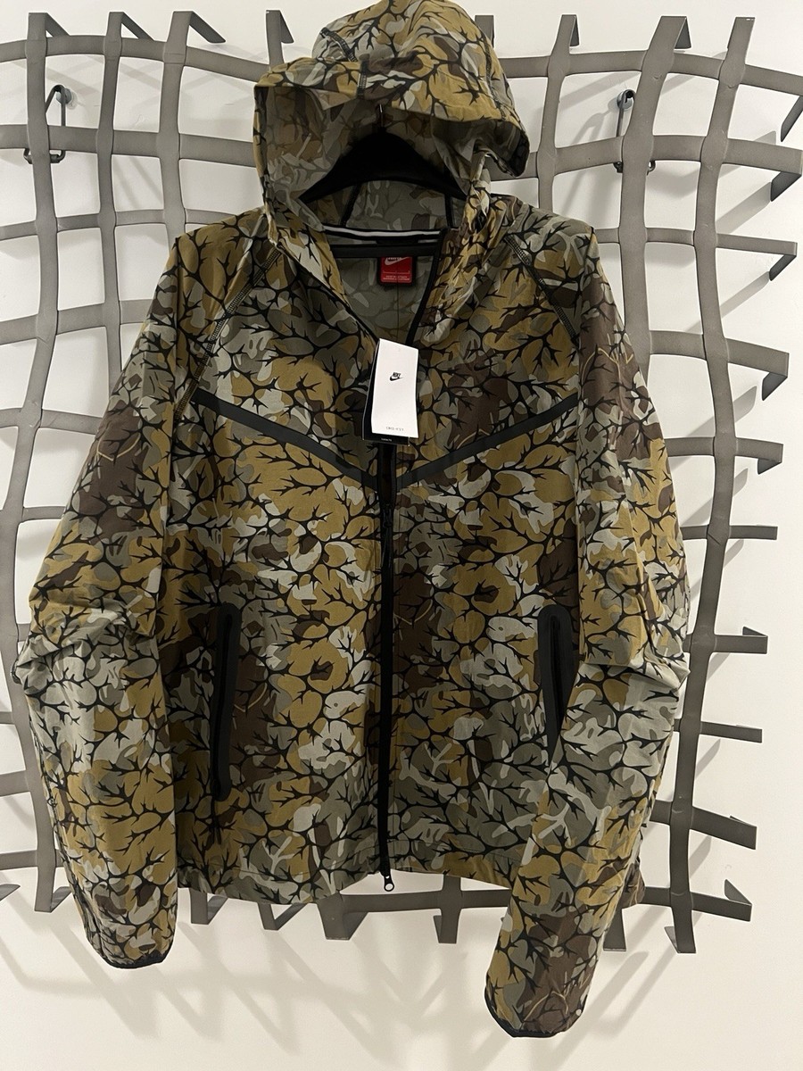 15年製【NIKE/TECH FLEECE PARKA CAMO テックパーカ】 New Nike Tech Woven Windrunner Men's Jacket Size Large L Tree Camo