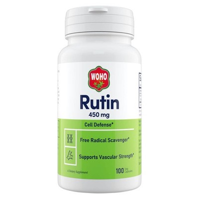 WOHO Rutin 450mg - 100 Veg Capsules, Clearance for BEST By 10/2026